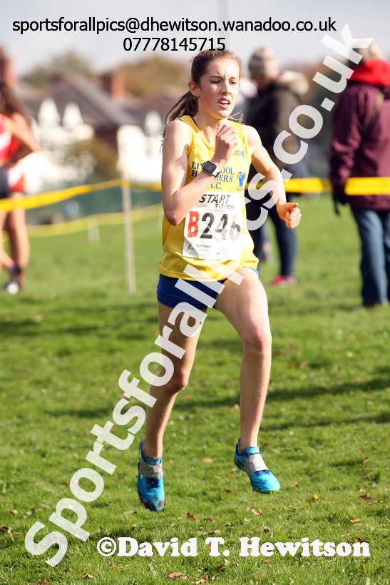 Girls under-15s Northern Cross Country Relays. Photo: David T. Hewitson/Sports for All Pics